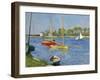 The Seine at Argenteuil, 1882-Gustave Caillebotte-Framed Giclee Print