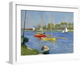 The Seine at Argenteuil, 1882-Gustave Caillebotte-Framed Giclee Print