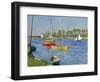 The Seine at Argenteuil, 1882-Gustave Caillebotte-Framed Giclee Print