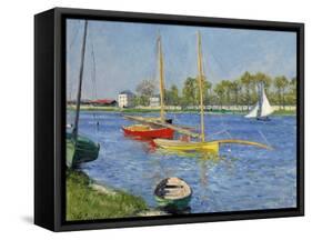 The Seine at Argenteuil, 1882-Gustave Caillebotte-Framed Stretched Canvas