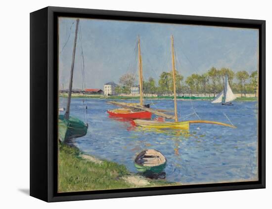 The Seine at Argenteuil, 1882-Gustave Caillebotte-Framed Stretched Canvas