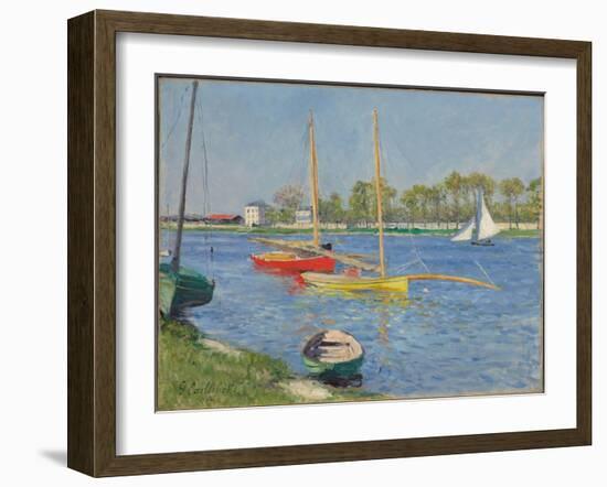 The Seine at Argenteuil, 1882-Gustave Caillebotte-Framed Giclee Print