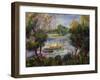 The Seine at Argenteuil, 1888-Pierre-Auguste Renoir-Framed Giclee Print