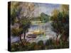 The Seine at Argenteuil, 1888-Pierre-Auguste Renoir-Stretched Canvas