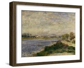 The Seine at Argenteuil, c.1873-Pierre-Auguste Renoir-Framed Giclee Print