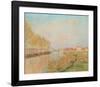 The Seine at Argenteuil with Poplars-Claude Monet-Framed Collectable Print