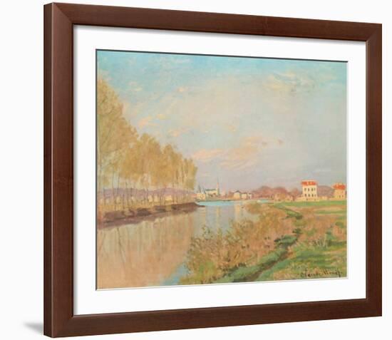 The Seine at Argenteuil with Poplars-Claude Monet-Framed Collectable Print