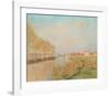 The Seine at Argenteuil with Poplars-Claude Monet-Framed Collectable Print