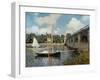 The Seine at Argenteuil-Claude Monet-Framed Giclee Print