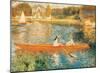 The Seine at Asnieres-Pierre-Auguste Renoir-Mounted Art Print