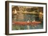 The Seine at Asnieres-Pierre-Auguste Renoir-Framed Art Print