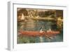 The Seine at Asnieres-Pierre-Auguste Renoir-Framed Art Print