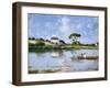 The Seine at Beaugival-Serafino De Tivoli-Framed Giclee Print