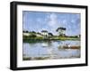 The Seine at Beaugival-Serafino De Tivoli-Framed Giclee Print