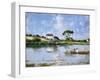 The Seine at Beaugival-Serafino De Tivoli-Framed Giclee Print