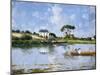 The Seine at Beaugival-Serafino De Tivoli-Mounted Giclee Print