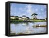 The Seine at Beaugival-Serafino De Tivoli-Framed Stretched Canvas