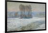 The Seine at Bennecourt, Winter-Claude Monet-Framed Giclee Print