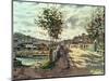 The Seine at Bougival, 1869-Claude Monet-Mounted Premium Giclee Print