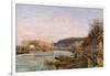 The Seine at Bougival, 1870-Camille Pissarro-Framed Giclee Print