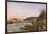 The Seine at Bougival, 1870-Camille Pissarro-Framed Giclee Print