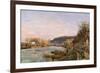 The Seine at Bougival, 1870-Camille Pissarro-Framed Giclee Print