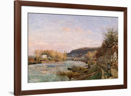 The Seine at Bougival, 1870-Camille Pissarro-Framed Giclee Print