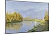 The Seine at Bougival, 1872-Claude Monet-Mounted Giclee Print