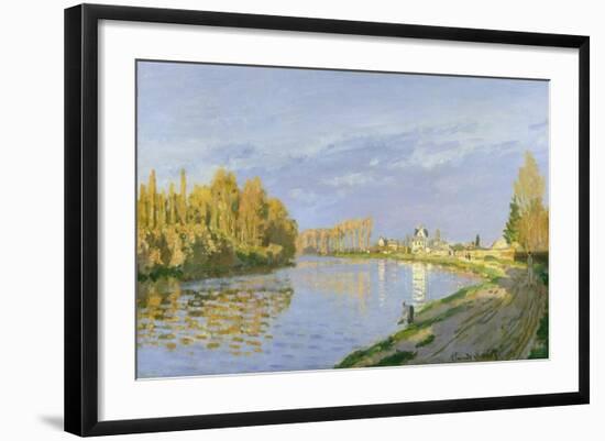 The Seine at Bougival, 1872-Claude Monet-Framed Giclee Print