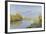 The Seine at Bougival, 1872-Claude Monet-Framed Giclee Print