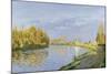 The Seine at Bougival, 1872-Claude Monet-Mounted Giclee Print