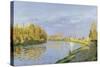 The Seine at Bougival, 1872-Claude Monet-Stretched Canvas