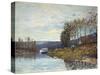 The Seine at Bougival, 1873-Alfred Sisley-Stretched Canvas