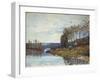 The Seine at Bougival, 1873-Alfred Sisley-Framed Giclee Print