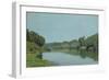 The Seine at Bougival, 1873-Alfred Sisley-Framed Giclee Print