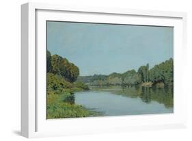 The Seine at Bougival, 1873-Alfred Sisley-Framed Giclee Print