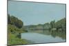 The Seine at Bougival, 1873-Alfred Sisley-Mounted Giclee Print