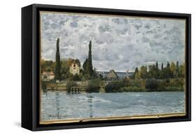 The Seine at Bougival, 1873-Alfred Sisley-Framed Stretched Canvas