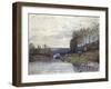 The Seine at Bougival, 1873-Alfred Sisley-Framed Giclee Print