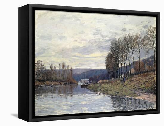 The Seine at Bougival, 1873-Alfred Sisley-Framed Stretched Canvas