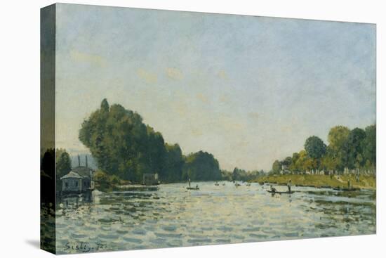 The Seine at Bougival; La Seine a Bougival, 1872-Alfred Sisley-Stretched Canvas