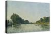 The Seine at Bougival; La Seine a Bougival, 1872-Alfred Sisley-Stretched Canvas