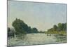 The Seine at Bougival-Alfred Sisley-Mounted Giclee Print