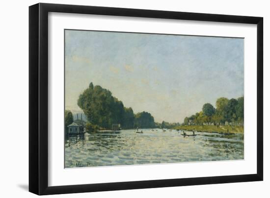 The Seine at Bougival-Alfred Sisley-Framed Giclee Print