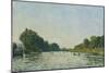 The Seine at Bougival-Alfred Sisley-Mounted Giclee Print