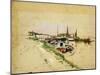 The Seine at Bougival-Giovanni Boldini-Mounted Giclee Print