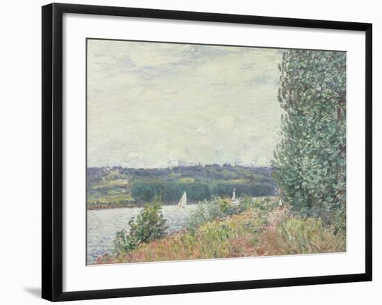 The Seine at Bouille, a Gust of Wind, 1894-Alfred Sisley-Framed Giclee Print