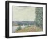 The Seine at Bouille, a Gust of Wind, 1894-Alfred Sisley-Framed Giclee Print