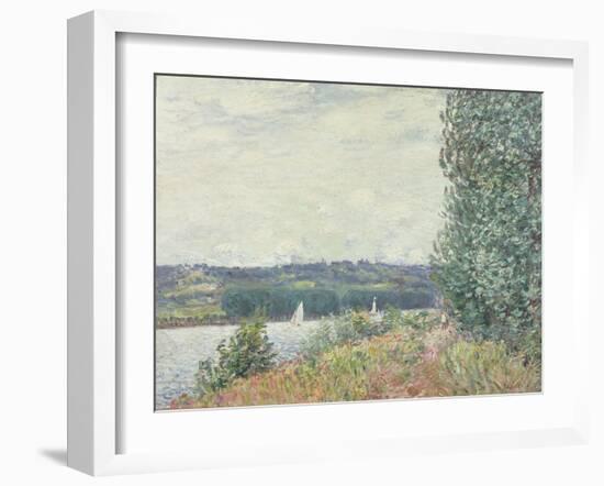 The Seine at Bouille, a Gust of Wind, 1894-Alfred Sisley-Framed Giclee Print