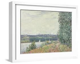 The Seine at Bouille, a Gust of Wind, 1894-Alfred Sisley-Framed Giclee Print